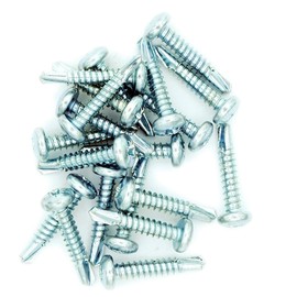 M3.5 (3.5mm x 19mm) Pozi Pan Self-Drilling Screw - Steel (Pack of 20)