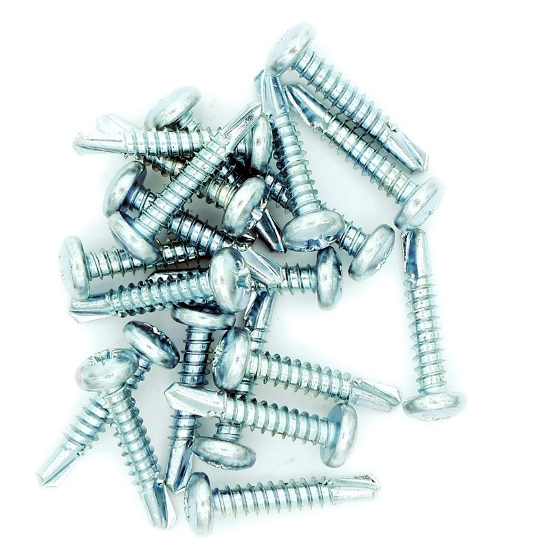 M3.5 (3.5mm x 19mm) Pozi Pan Self-Drilling Screw - Steel
