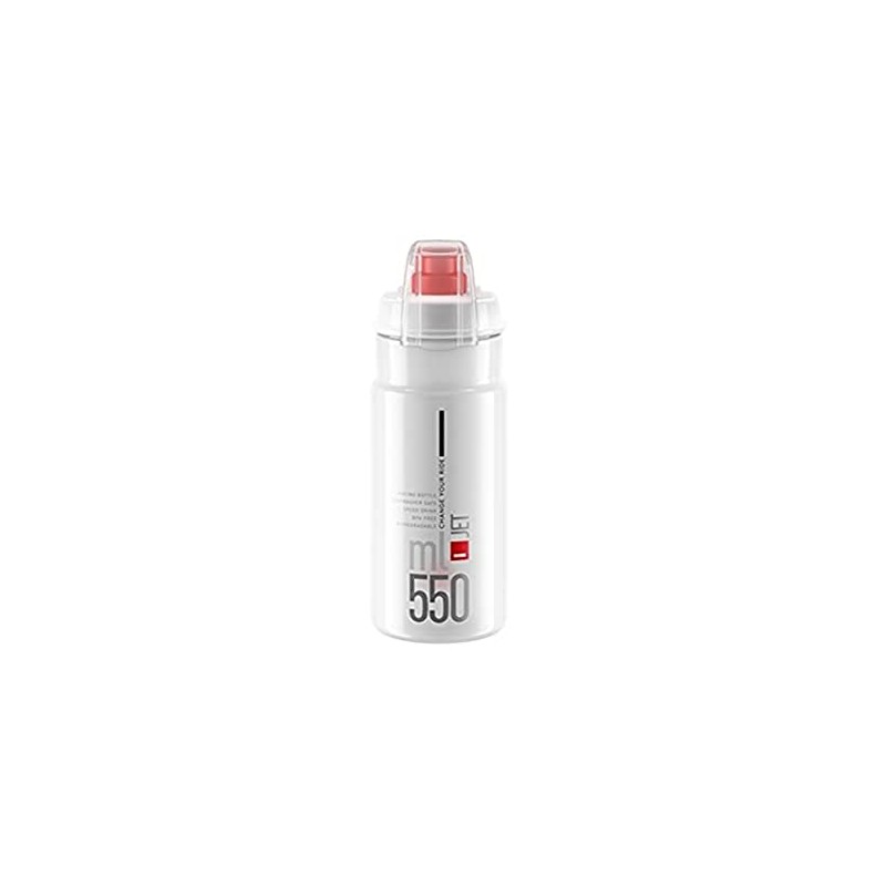 Elite Jet Biodegradable MTB, clear with red logo 550 ml