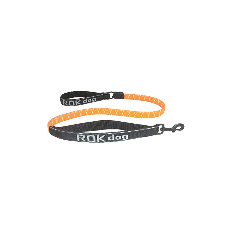 ROK DOG PREMIUM REFLECTIVE NO JOLT SAFETY STRETCH LEAD (SAFETY