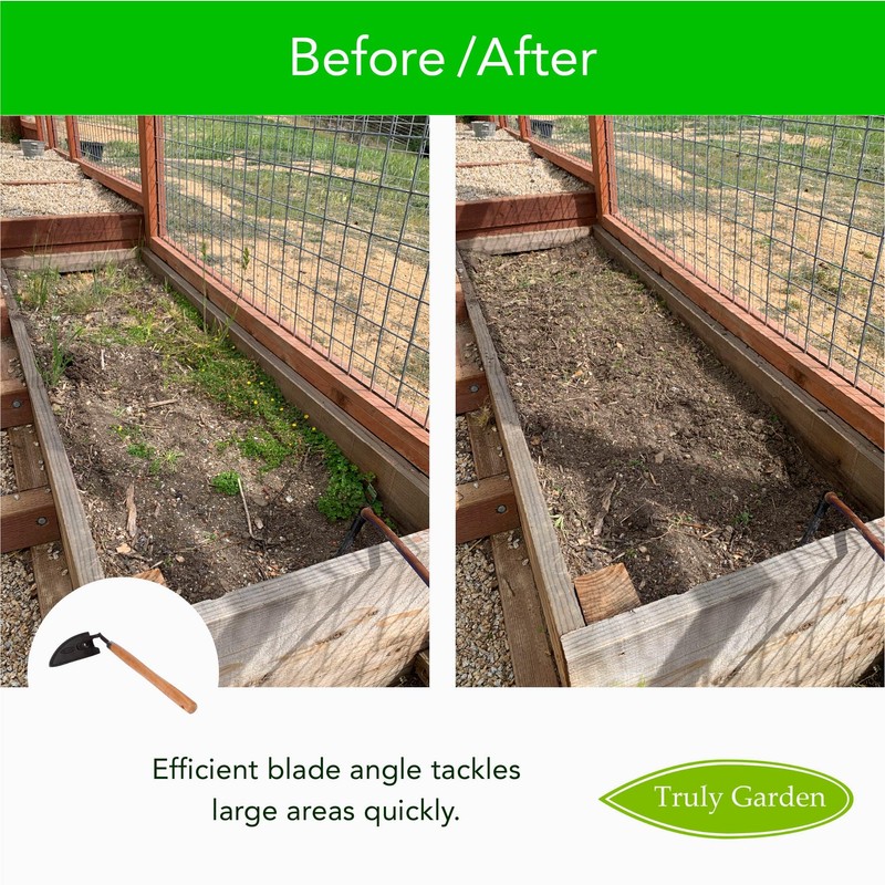 Effortless Weeding: Sharp Sickle Cuts Roots, Saves Time - with