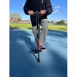 Razor Gogo Pogo Stick for Kids Ages 6+ - Lightweight, Foldable, For Riders up to 143 lbs, Black