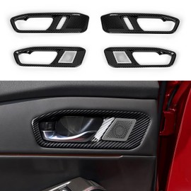 BRMYL Car Inner Door Handle Frame Decals for 2023 2024 2025 Honda Accord 11th Gen Accessories ABS Carbon Fiber Interior Stickers