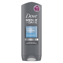 Dove Men+Care Clean Comfort 3-in-1 Shower Gel for Body, Face and Hair with 24H Care Effect 250 ml