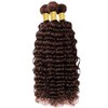 Peenoll Human Hair Bundles 18 20 22 Inch Chocolate Brown