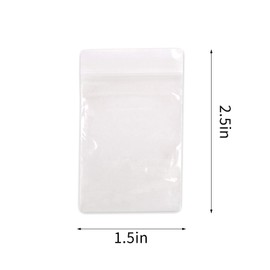 CINECE Plastic Mini Small Bag, Transparent, Thick, Clear, 1.6 x 2.4 inches (4 x 6 cm), 200 Pieces