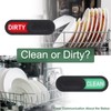 sourcing map Dishwasher Magnet Clean Dirty Sign Oval Magnetic Dishwasher