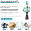 Gasea 155mm Automatic Center Punch Heavy Duty Adjustable Tension One-Handed