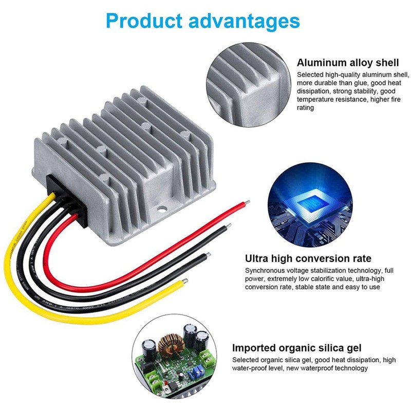 2X DCDC Converter Voltage 48V to 12V 10A 120W Voltage