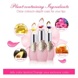 Pintalabios De Jalea De Cristal De Flor Brillante Y Beauty 3