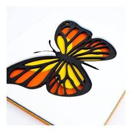 Wise Elk ROSA Talent 3D Painting Set – DIY Multi-Layered Art Kit, Primed Fibreboard, Handmade Collage for Home & Office Décor, 7x7 Inches (Butterfly)