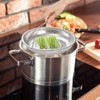 Cididu 3 Pack Steamer Basket for Cooking, Micro-Perforated Strainer Colander