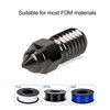 3Pcs Hardened Steel Nozzle High Speed 1.75MM 0.4mm for ENDER