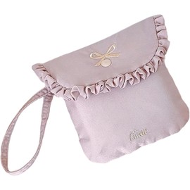 Bolsa de almacenamiento de toallas sanitarias, tela, Purple Construcción de terciopelo de leche, fácil de transportar, para mujeres y niñas, gran capacidad, almacenamiento