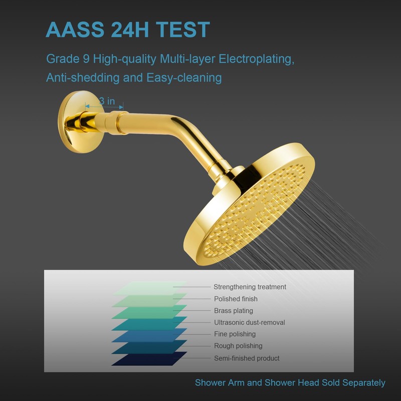 OFFO Shower Head Extension Arm, Shower Arm Extension Shower Head