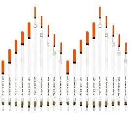 TFS Angling Clear Crystal Waggler Fishing Floats Loaded plus extras.Disgorger,Float Adapters,Grip Stops included in every pack. (Pack C - 20L)