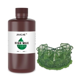JAMG HE Jewelry Castable Resin 3D Printer Resin with High Wax Plus Easy Casting for DLP LCD Mono (500G)