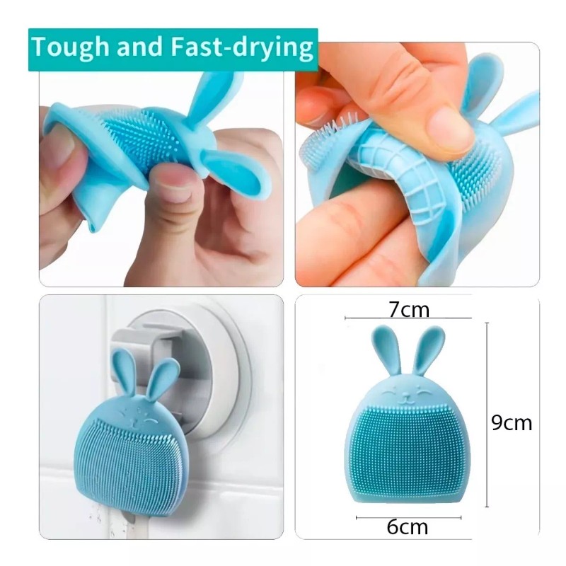 Universo en Linea Cepillo Exfoliante Facial Silicona Puntos Suave Conejo