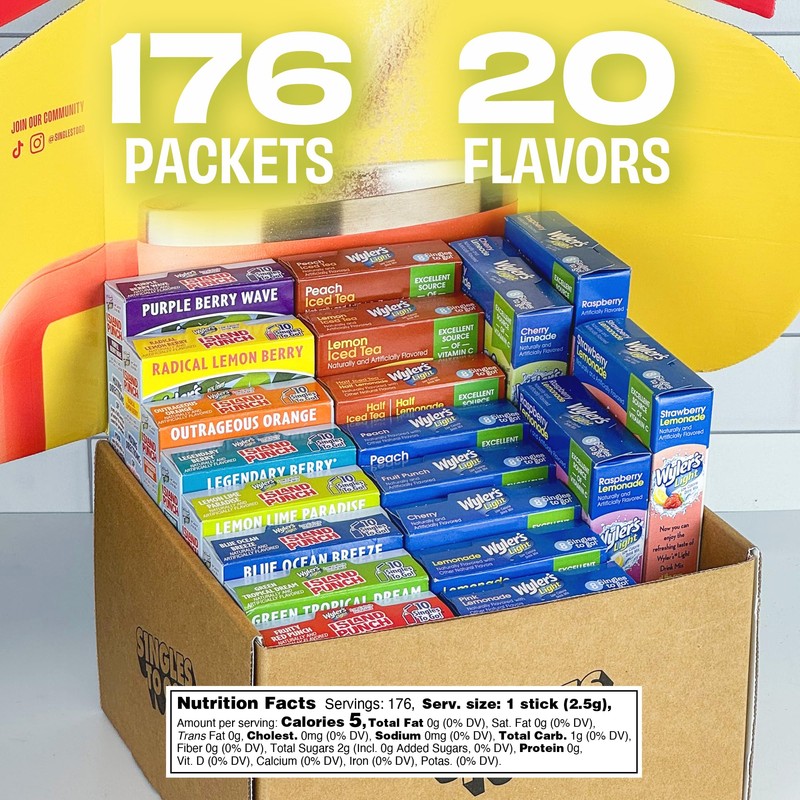 Wyler's Light 20 Flavor Variety Pack - 176 Sugar Free