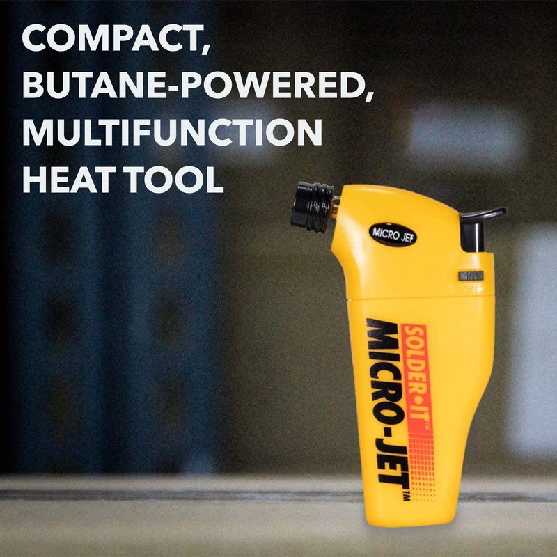 Solder-It Micro-Jet Torch (MJ-300) | Butane Torch Lighter with Safety