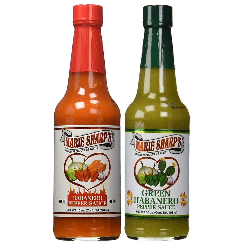 Marie Sharp's HOT and Green Habanero Pepper Sauce 10oz