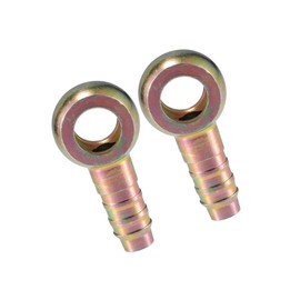 Partuto Universal Banjo Bolt 12mm OD Banjo Bolt Hose Barb Fitting Adapter Replacement for Motorcycle Car Metal Bronze Tone (Set of 2) Replacement