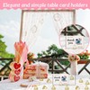 VBNZBK 50 Pcs Triangle Place Card Holder Table Number Holder