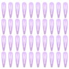 Pack of 40 Hair Clips Girls 5 cm Metal Snap