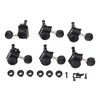 6PCS Set Locking Tuning Key Peg Black Color Zinc Alloy