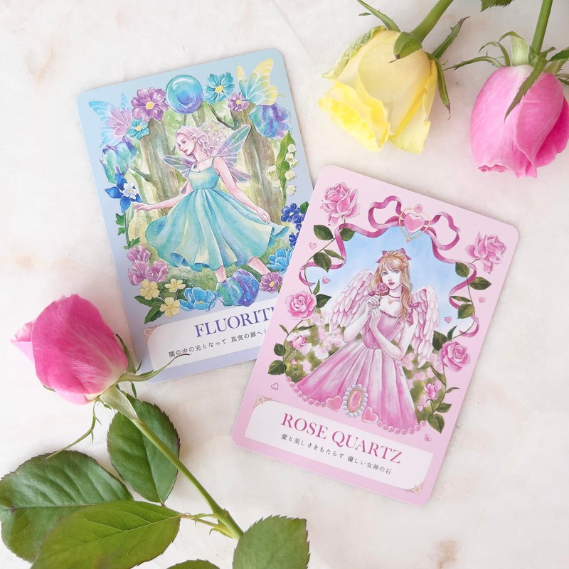Angelic Crystal Oracle Card, Power Stone, Angelic Crystal Oracle Card,