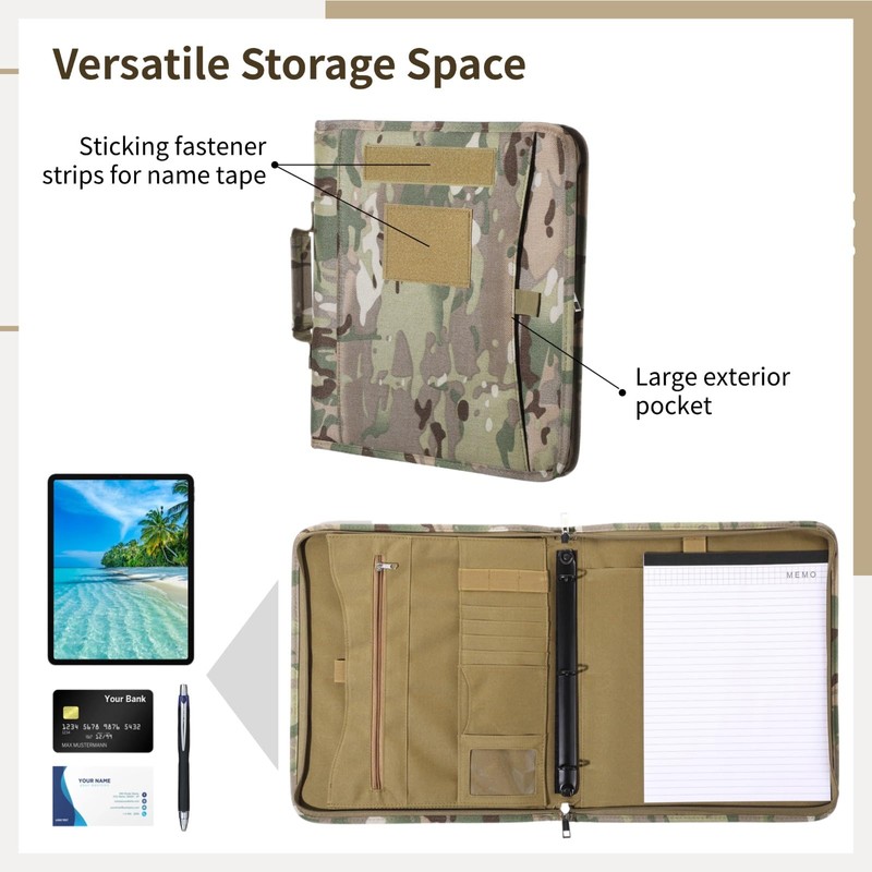 Tactical OCP Modular Binder System - Large Letter Size Combat