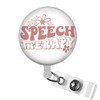 Speech Therapy Badge Reel, Speech Therapist Badge Clip, SLP Badge