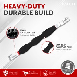 baecel 2-in-1 Automotive Electrical Terminal Connector Separator Removal Tool, Improved Electrical Connector Removal Tool Universal Fit for Car, Truck, Most Vehicles, Black