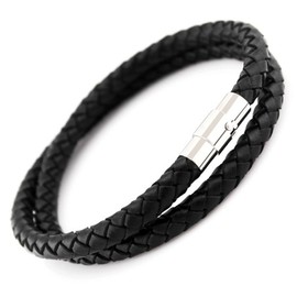 MOAMUN 20PCS Cord End Caps for Jewelry Making, Magnetic Clasps for Leather with Locking Leather Rope Necklace/Bracelet Buckle(Silver 6mm)