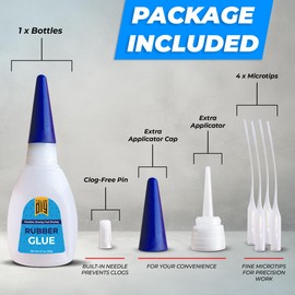 Y'allCanDiy Premium Rubber Glue - Versatile Adhesive for RC Tire Glue, Seal, Gasket, Sole, Hose, Mat and Neoprene Repair. Heavy Duty Waterproof Adhesive for Seals, Gaskets, Automotive Parts, and More!