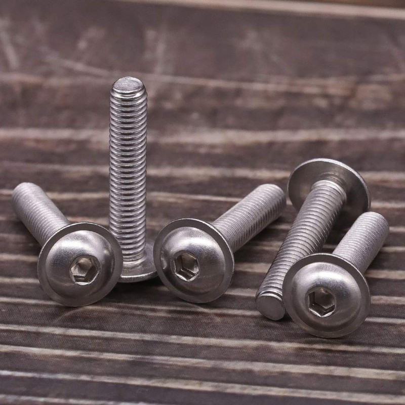 M5-0.8 x 40mm Flanged Washer Button Head Socket Cap Screws,