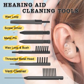 6 Pieces Hearing Aid Cleaning Kits, Hearing Aid Cleaning Brushes Tools