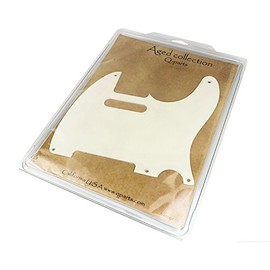 Q-Parts Aged Collection '57 Telecaster Pickguard, 1-ply Aged White