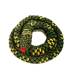 FeiWen Snake Stuffed Animal, Plush Toy, Reptile, Gifts for Kids, 114in (2.8m Green)