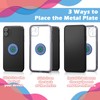 Weewooday 18 Pcs Magnetic Phone Plates Car Metal Plate Mandala