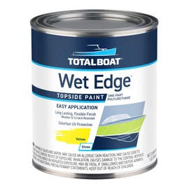 TotalBoat-365400 Wet Edge Marine Topside Paint for Boats, Fiberglass, and Wood (Yellow, 1 Quarts (Pack of 1))