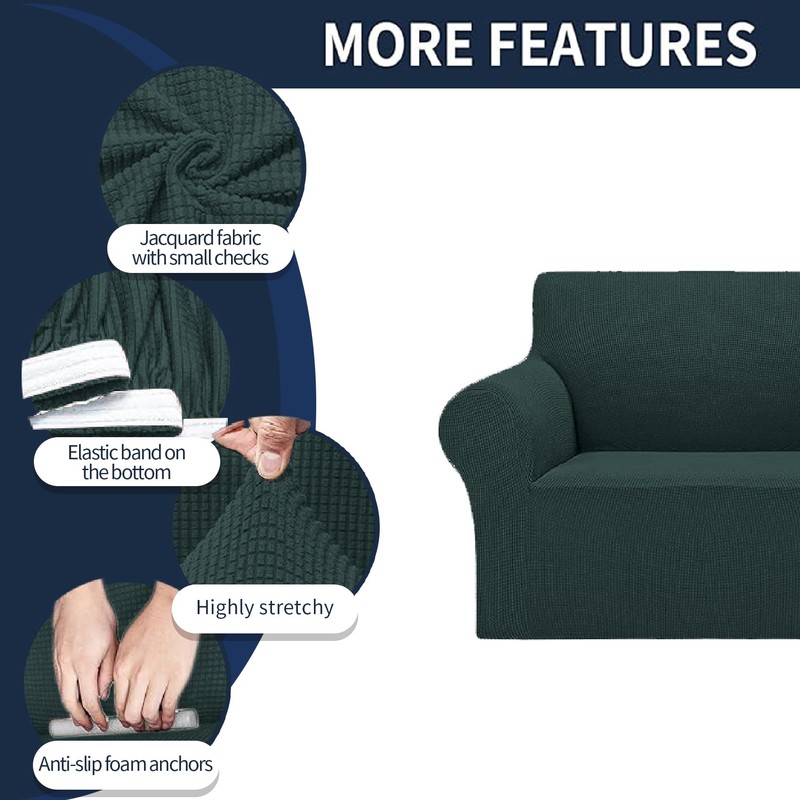 Cupuamon 2026 New Stretch Loveseat Sofa Slipcovers Couch Cover for