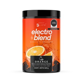 Electrolitos en Polvo Sin Azúcar Añadida | 60 servicios | Hidratación y Recuperación Física | Más de 80 Minerales, Citrato de Magnesio y Potasio. Sabor Naranja | 360 gramos. Electroblend B Life