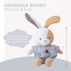 CUDDLE CORNER Bunny Stuffed Animal Organic Cotton Baby Plush Toys,