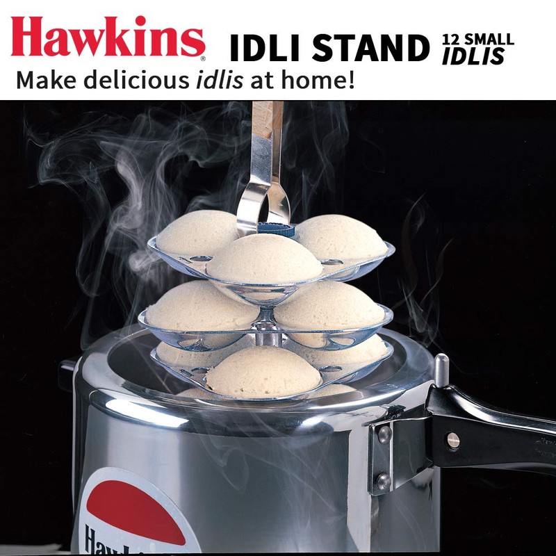 Hawkins G05 Mini Idli Stand for Pressure Cooker, Mettalic Small