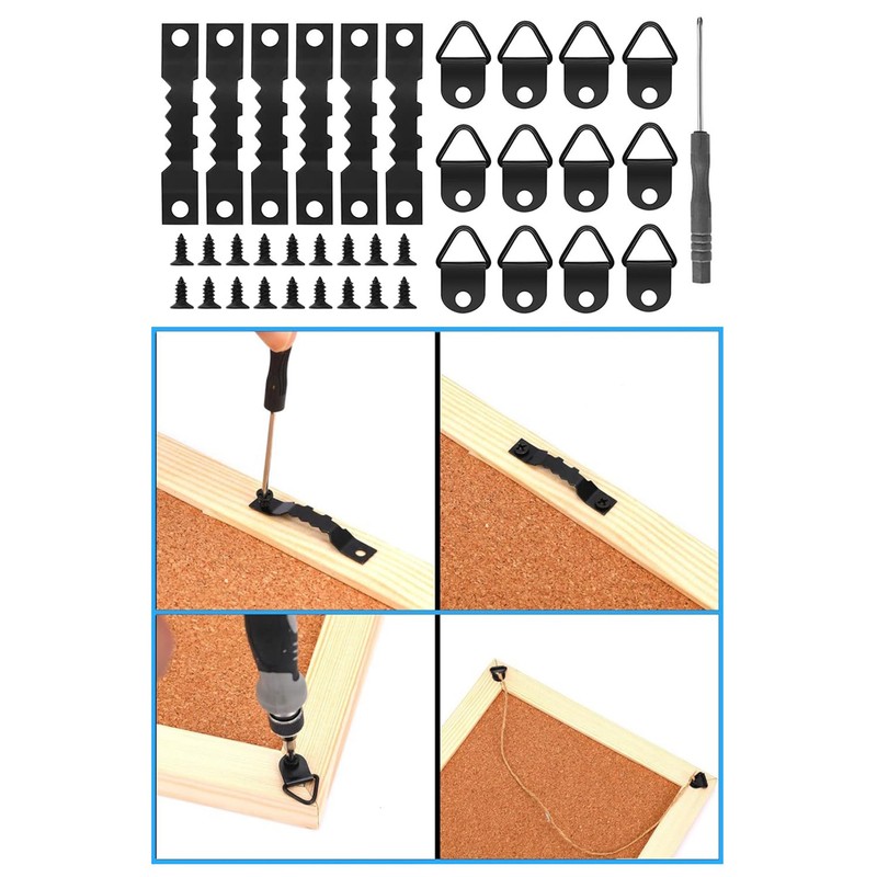 LIKENNY Wall Hooks, Frame Hanging Hardware, Triangle Hanger, Hanging Hardware,