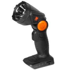 WEN 20V Max Cordless 180-Lumen Handheld LED Work Light and Flashlight with Pivoting Head (Tool Only – Battery Not Included) (20817BT)