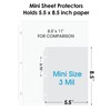 KTRIO Heavyweight Sheet Protectors 5.5 x 8.5 inch, Clear Page