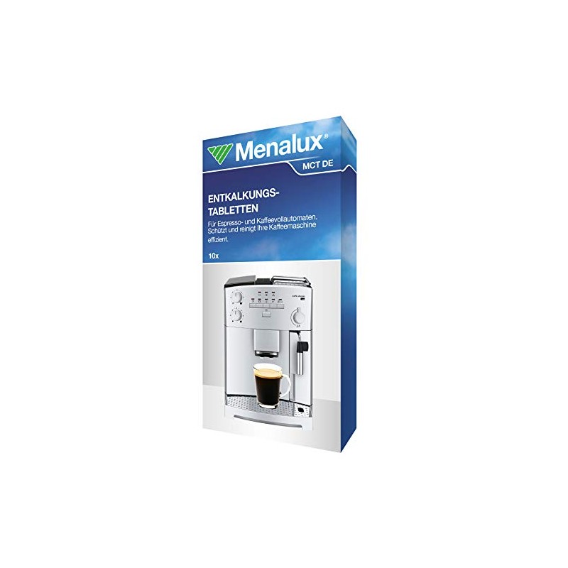 Menalux MCT DE Reinigungstabletten für Espresso-Kaffeevollautomaten, 10 Stück