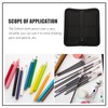 Operitacx Artist Paint Brush Holder Canvas Roll Up Case Bag